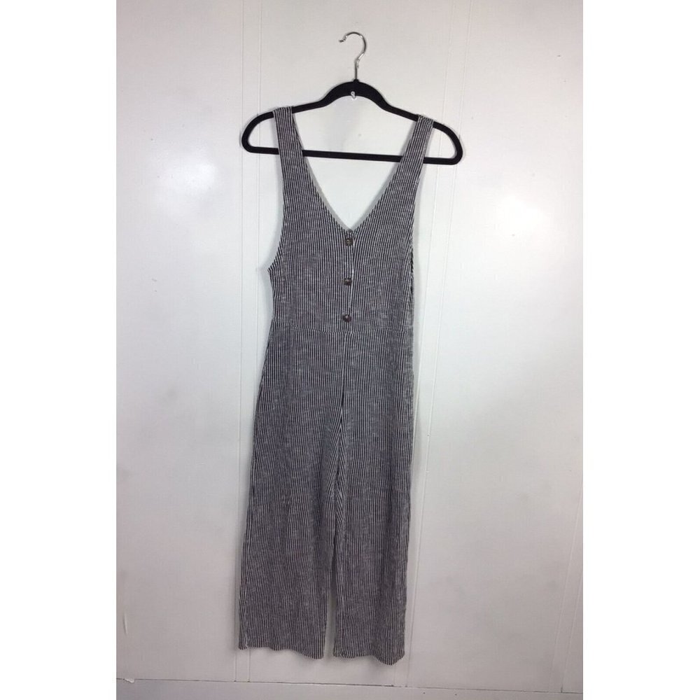 Caution to the Wind Stripe Jumpsuit Womens Medium